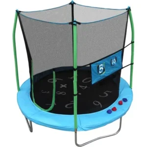 Skywalker Trampolines 7.5' Round Trampoline with Enclosure and Double Toss Game