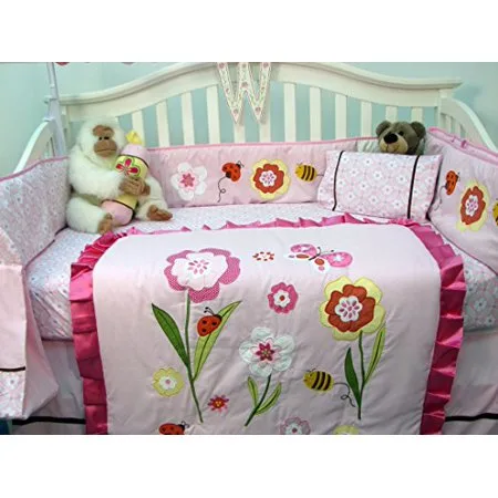 SoHo Once Upon a Garden Baby Crib Nursery Bedding Set 14 pcs