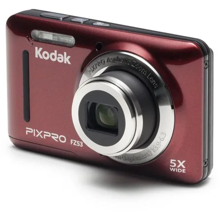 KODAK PIXPRO FZ53 Compact Digital Camera - 16MP 5X Optical Zoom HD 720p Video (Red)