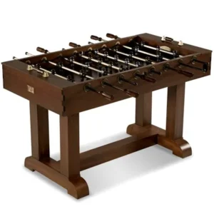 Barrington 56" Foosball Soccer Table with Bead Scoring, Accessories Included, Brown