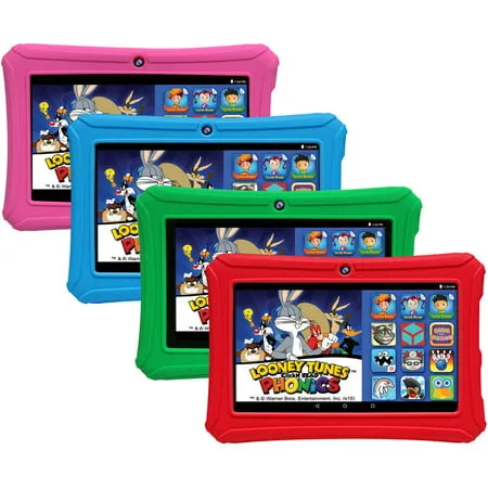 HighQ Learning Tab 7" Kids Tablet 16GB Intel Atom Processor Preloaded with Learning Apps & Games Pink