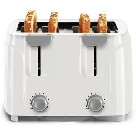 Mainstays 4-Slice Toaster, White