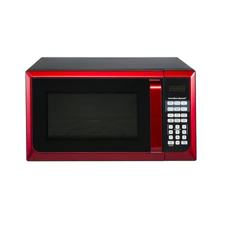 Hamilton Beach Stainless Steel 0.9 Cu. Ft. Red Microwave Oven