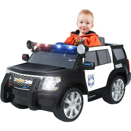 Rollplay Chevy Tahoe Police SUV 6-Volt Battery-Powered Ride-On