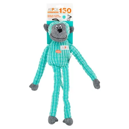 ASPCA Burlap & Pixel Monkey Dog Toy