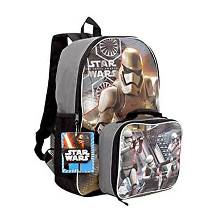 Star Wars the Force Awakens 16 Inch Backpack with Detachable Lunch Kit