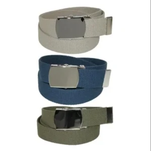 CTMÂ® Cotton Belt with Nickel Buckle (Pack of 3 Colors) (Men's Big & Tall)