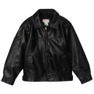 Momo Grow Big Boys Faux Leather Flight Bomber Jacket (XS & XL)