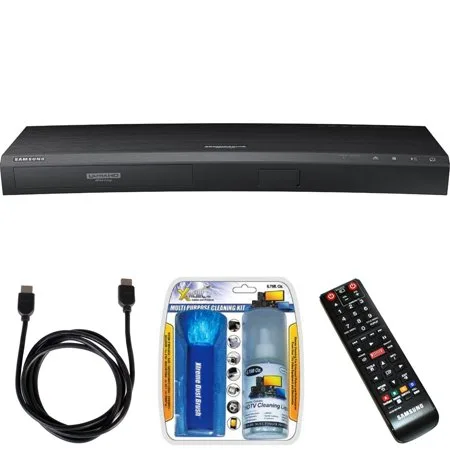 Samsung UBD-K8500 3D Wi-Fi 4K Ultra HD Blu-ray Disc Player Bundle includes UBD-K8500 Ultra HD Blu-ray Player, HDMI to HDMI Cable 6' and Performance TV/LCD Screen Cleaning Kit