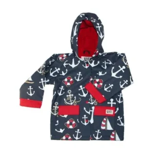 Lazy One Kids' Nautical Rain Jacket