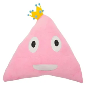 Soft Plush Emoji Pillows, Smiling Poop Emoji Prince or Princess, Brown or Pink