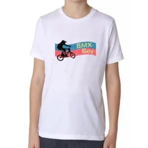 80s BMX Boy Popular Bike Graphic Boy's Cotton Youth T-Shirt