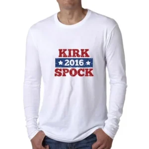 Kirk Spock 2016 Mock Presidential Election Ticket Men's Long Sleeve T-Shirt