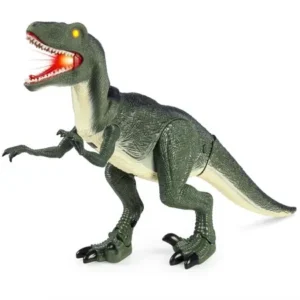 Best Choice Products Velociraptor 21in Large Walking Toy Dinosaur w/ Real Sound and Lights