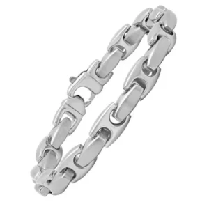 Stainless Steel Mariner Link Bracelet, 9"