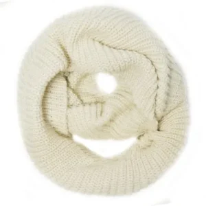 WrapablesÂ® Thick Knitted Winter Warm Infinity Scarf, Ivory