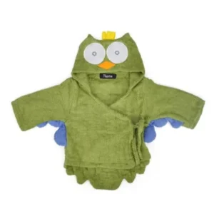 TopTie Animal Hooded Bathrobe, Terry Baby Towel Bath Robe Shower 0-9 months-Owl2-S