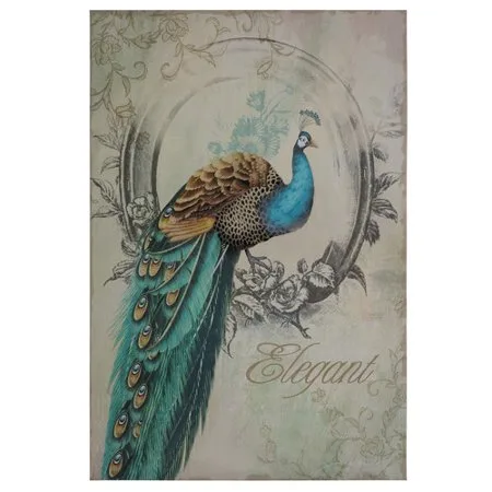 Yosemite Home Decor Peacock Poise I Graphic Art on Wrapped Canvas