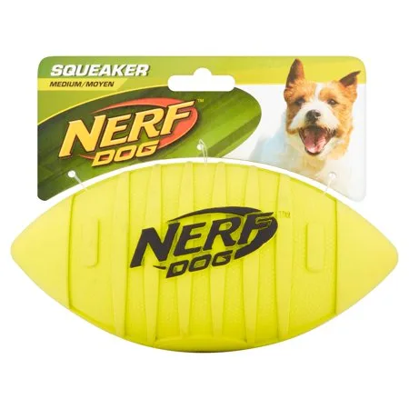 Nerf Dog Medium Durable Rubber Interactive Squeaker Toy