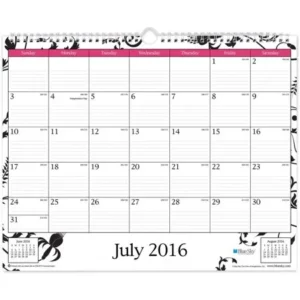 "Blue Sky Analeis Academic Year 2016-2017 Monthly 15"" x 12"" Wall Calendar"