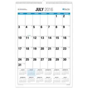 The Big Picture by Blue Sky Academic Year 2016-2017 Monthly 20" x 30" Wall Calendar