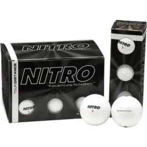 Nitro Tour Distance Double Dozen White Golf Balls, 24 Count