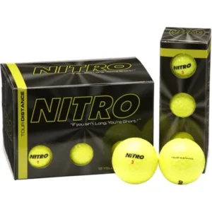 Nitro Tour Distance Golf Balls, Yellow, 24-Balls, 2-Pack