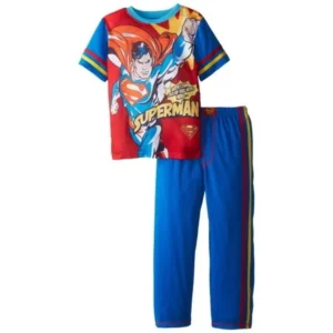 Superman Boys Pajama Fun Top and Pants Sleepwear Set, Size: 4-5