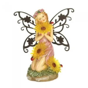 Summerfield Terrace GARDEN BLOOMS FAIRY SOLAR STATUE