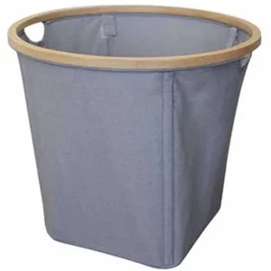 Better Homes and Gardens Fabric Round Basket, Grey