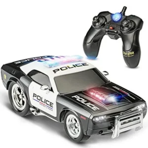 Prextex RC Police Car Remote Control Police Car RC Toys Radio Control Police Car Great Christmas Gift toys for boys Rc Car with Lights And Siren Best Christmas gift for 5 year old boys And Up