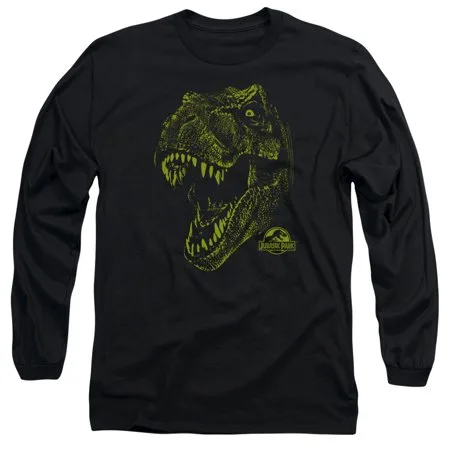 Jurassic Park Dinosaur Action Film Spielberg Rex Mount Adult Long Sleeve T-Shirt