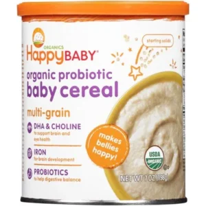 Happy Baby Multi-Grain Organic Probiotic Baby Cereal, 7 oz