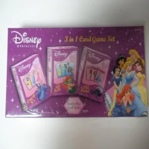 Disney Princess 3 in 1 Card Game Set - Crazy 8's, Go Fish & Old Maid