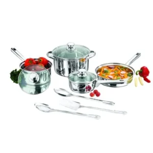 Mainstays 10-Piece Stainless Steel Cookware Set