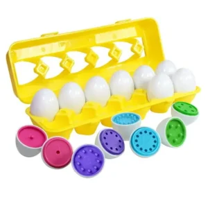 Count & Match Egg Set - Toddler Toys - Preschool Educational Color & Number Recognition Skills Learning Toy