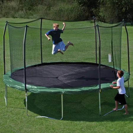 Skywalker Trampolines 15' Round Trampoline and Enclosure, Green (Box 1 of 2)