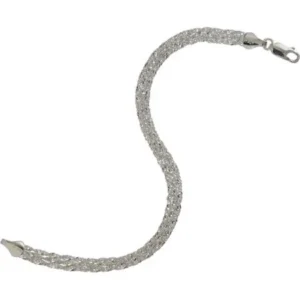 Women's Sterling Silver 035 3-Strand Singapore Bracelet, 7.5"