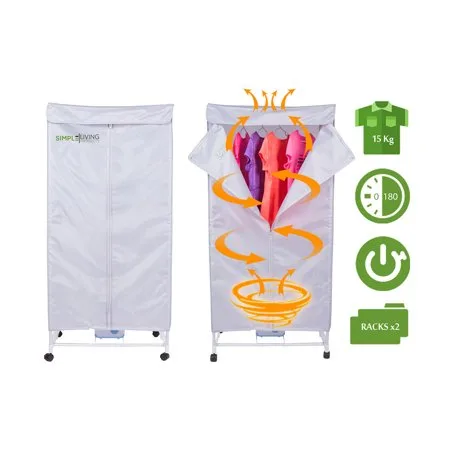 15KG Compact Electric Portable Clothing Dryer - Portable Clothes Dryer Rack Dries Clothing in 30 Minutes. Saves Time, Money & Space. Dries Everything. Use it Anywhere.