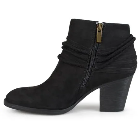 Women's High Heeled Strappy Chunky Heel Ankle Booties