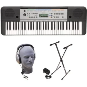 Yamaha YPT-255 61-Key Keyboard Pack with Headphones, Power Supply and Stand