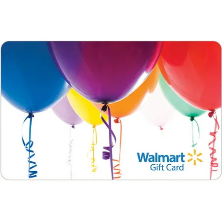 Balloons Walmart Gift Card
