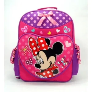 Backpack - Disney Minnie Mouse Pink Lucky (Large School Bag) New 619220