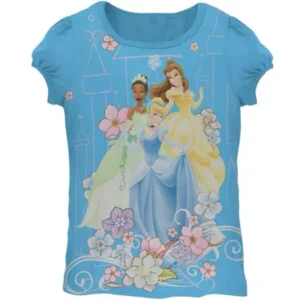 Princesses - Floral Castle Girls Juvy T-Shirt