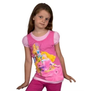 Disney Princesses - Castle Garden Girls Juvy Short Sleeve 2fer - Juvy 5/6