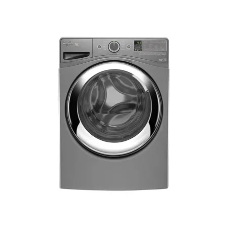 Whirlpool Duet WFW87HEDC - Washing machine - freestanding - height: 39 in - front loading - 4.3 cu. ft - chrome shadow