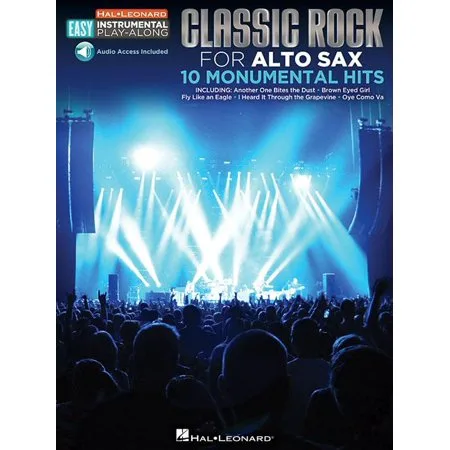 Hal Leonard Easy Instrumental Play-Along: Classic Rock for Alto Sax (Other)