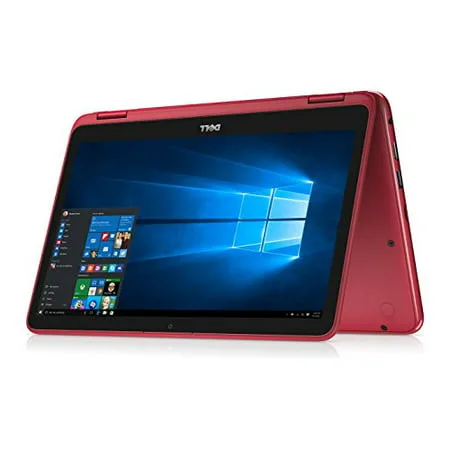 "Dell - Inspiron 2-in-1 11.6"" Touch-Screen Laptop - Intel Pentium - 4GB Memory - 500GB HD - Red"