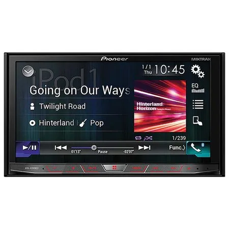 Pioneer AVH-4200NEX Double Din In Dash Multimedia DVD Receiver with 7" WVGA Touchscreen Display