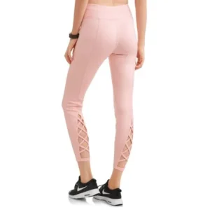 Women's Active Spacedye Performance Lattice Ankle Leggings